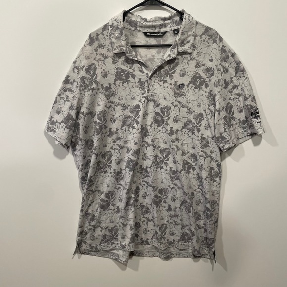 Travis Mathew Other - Travis Mathew Mens‎ XXL Floral Print Golf Polo Shirt Hard Rock Hotel Casino AC
